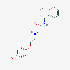 2-{[2-(4-methoxyphenoxy)ethyl]amino}-N-(1,2,3,4-tetrahydronaphthalen-1-yl)acetamide