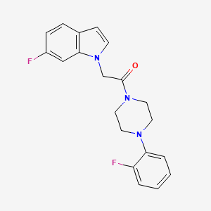 2-(6-fluoro-1H-indol-1-yl)-1-[4-(2-fluorophenyl)piperazin-1-yl]ethanone