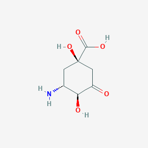 molecular formula C7H11NO5 B1219126 AminoDHQ 