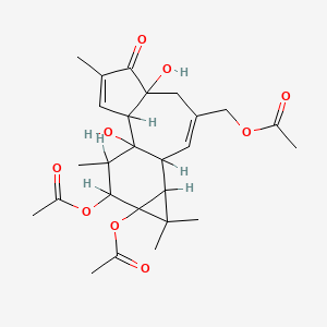 molecular formula C26H34O9 B1219134 Phorbol-12,13,20-triacetate 