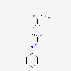 molecular formula C12H16N4O2 B1219135 N-[4-(4-morpholinylazo)phenyl]acetamide 