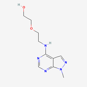 2-{2-[(1-methyl-1H-pyrazolo[3,4-d]pyrimidin-4-yl)amino]ethoxy}ethanol