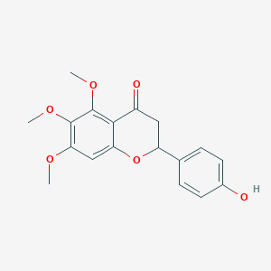 molecular formula C18H18O6 B1219140 4'-Hydroxy-5,6,7-trimethoxyflavanone CAS No. 59567-91-8