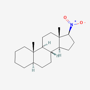 molecular formula C19H31NO2 B1219141 17beta-Nitro-5alpha-androstane CAS No. 1973-78-0