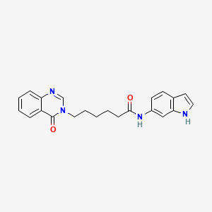 N-(1H-indol-6-yl)-6-(4-oxoquinazolin-3(4H)-yl)hexanamide