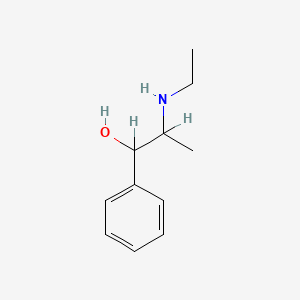 molecular formula C11H17NO B1219147 2-Ethylamino-1-phenylpropanol CAS No. 18259-40-0