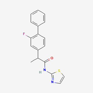 2-(2-fluorobiphenyl-4-yl)-N-(1,3-thiazol-2-yl)propanamide