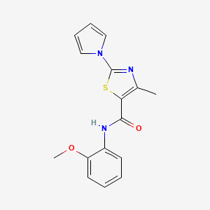 N-(2-methoxyphenyl)-4-methyl-2-(1H-pyrrol-1-yl)-1,3-thiazole-5-carboxamide