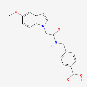 4-({[(5-methoxy-1H-indol-1-yl)acetyl]amino}methyl)benzoic acid