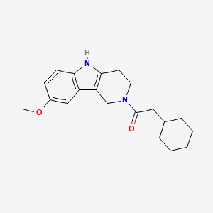 molecular formula C20H26N2O2 B12191735 2-cyclohexyl-1-(8-methoxy-1,3,4,5-tetrahydro-2H-pyrido[4,3-b]indol-2-yl)ethanone 