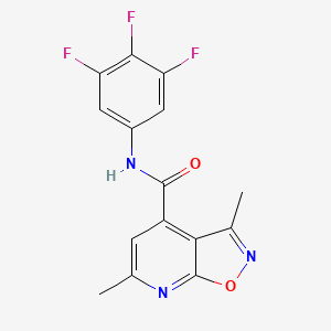 3,6-dimethyl-N-(3,4,5-trifluorophenyl)[1,2]oxazolo[5,4-b]pyridine-4-carboxamide