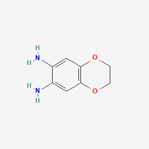 molecular formula C8H10N2O2 B1219178 2,3-Dihydro-1,4-benzodioxine-6,7-diamine CAS No. 81927-47-1