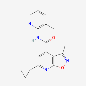 6-cyclopropyl-3-methyl-N-(3-methylpyridin-2-yl)[1,2]oxazolo[5,4-b]pyridine-4-carboxamide