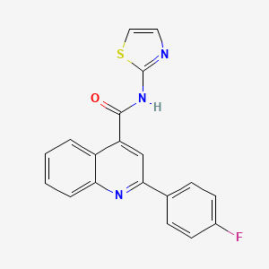 2-(4-fluorophenyl)-N-(1,3-thiazol-2-yl)quinoline-4-carboxamide