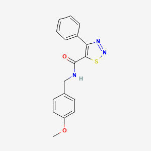 N-(4-methoxybenzyl)-4-phenyl-1,2,3-thiadiazole-5-carboxamide