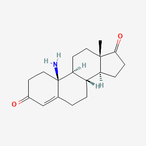 molecular formula C18H25NO2 B1219186 19-Azaandrostenedione CAS No. 89578-47-2