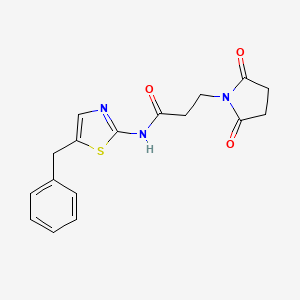 N-(5-benzyl-1,3-thiazol-2-yl)-3-(2,5-dioxopyrrolidin-1-yl)propanamide