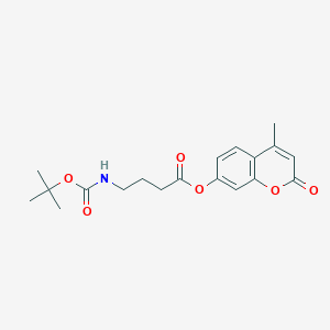 molecular formula C19H23NO6 B12191909 4-methyl-2-oxo-2H-chromen-7-yl 4-[(tert-butoxycarbonyl)amino]butanoate 