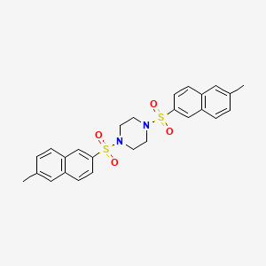 1,4-Bis[(6-methylnaphthalen-2-yl)sulfonyl]piperazine