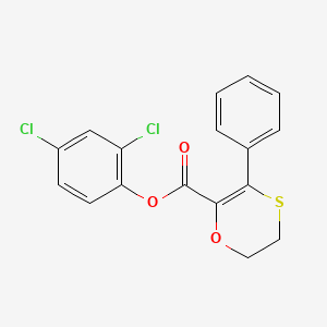 2,4-Dichlorophenyl 3-phenyl-5,6-dihydro-1,4-oxathiine-2-carboxylate