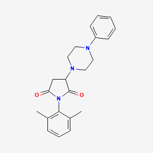 1-(2,6-Dimethylphenyl)-3-(4-phenylpiperazin-1-yl)pyrrolidine-2,5-dione