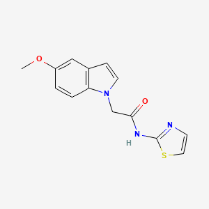 2-(5-methoxy-1H-indol-1-yl)-N-(1,3-thiazol-2-yl)acetamide