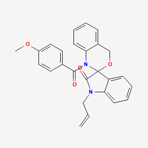 1'-Allyl-1-(4-methoxybenzoyl)-1,4-dihydrospiro[benzo[d][1,3]oxazine-2,3'-indolin]-2'-one