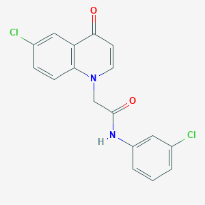 2-(6-chloro-4-oxoquinolin-1(4H)-yl)-N-(3-chlorophenyl)acetamide