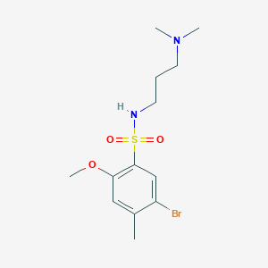 5-bromo-N-[3-(dimethylamino)propyl]-2-methoxy-4-methylbenzene-1-sulfonamide