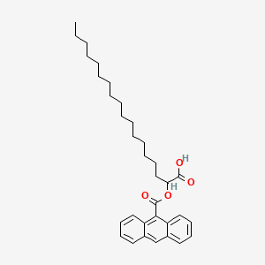 B1219245 2-(9-Anthroyloxy)stearic acid CAS No. 78447-89-9