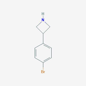 molecular formula C9H10BrN B121925 3-(4-溴苯基)氮杂环丁烷 CAS No. 7215-01-2