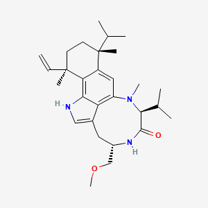 molecular formula C29H43N3O2 B1219251 Olivoretin CAS No. 90297-52-2
