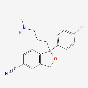 molecular formula C19H19FN2O B1219260 去甲西酞普兰 CAS No. 62498-67-3
