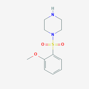 molecular formula C11H16N2O3S B12192614 1-[(2-Methoxyphenyl)sulfonyl]piperazine 