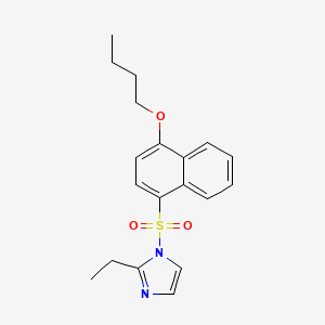 1-[(4-butoxynaphthalen-1-yl)sulfonyl]-2-ethyl-1H-imidazole