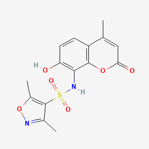 8-{[(3,5-Dimethylisoxazol-4-yl)sulfonyl]amino}-7-hydroxy-4-methylchromen-2-one