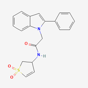 N-(1,1-dioxido-2,3-dihydrothiophen-3-yl)-2-(2-phenyl-1H-indol-1-yl)acetamide