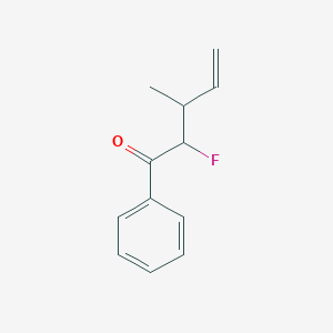 molecular formula C12H13FO B121928 2-Fluoro-3-methyl-1-phenylpent-4-en-1-one CAS No. 157690-13-6