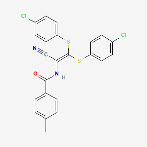 N-[2,2-Bis(4-chlorophenylthio)-1-cyanovinyl]-p-toluamide