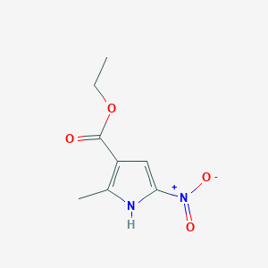 molecular formula C8H10N2O4 B012193 ethyl 2-methyl-5-nitro-1H-pyrrole-3-carboxylate CAS No. 106840-79-3