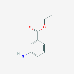 molecular formula C11H13NO2 B121930 Allyl 3-(methylamino)benzoate CAS No. 153775-51-0