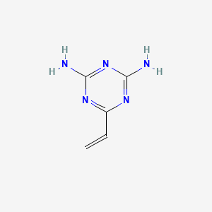 molecular formula C5H7N5 B1219306 2-乙烯基-4,6-二氨基-1,3,5-三嗪 CAS No. 3194-70-5