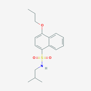 (2-Methylpropyl)[(4-propoxynaphthyl)sulfonyl]amine