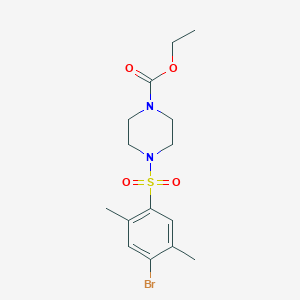 Ethyl 4-[(4-bromo-2,5-dimethylphenyl)sulfonyl]piperazinecarboxylate