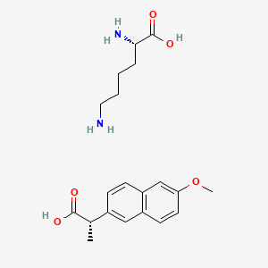 B1219312 Naproxen lysine CAS No. 76201-68-8