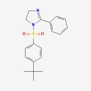 1-(4-tert-butylbenzenesulfonyl)-2-phenyl-4,5-dihydro-1H-imidazole