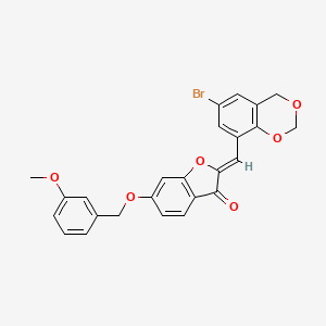 (2Z)-2-[(6-bromo-4H-1,3-benzodioxin-8-yl)methylidene]-6-[(3-methoxybenzyl)oxy]-1-benzofuran-3(2H)-one