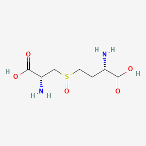 molecular formula C7H14N2O5S B1219316 Cystathionine sulfoxide CAS No. 54927-81-0