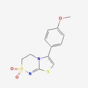 6-(4-methoxyphenyl)-3H,4H-2lambda6-[1,3]thiazolo[2,3-c][1,2,4]thiadiazine-2,2-dione