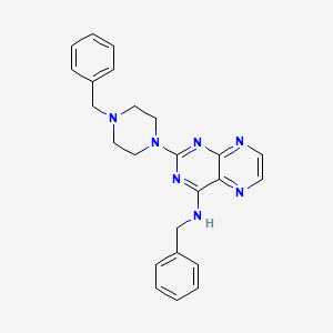 N-benzyl-2-(4-benzylpiperazin-1-yl)pteridin-4-amine